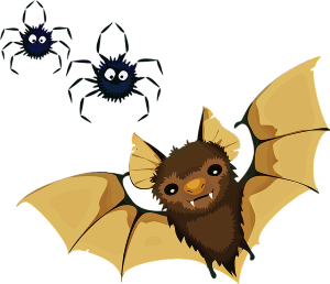 a halloween vampire bat